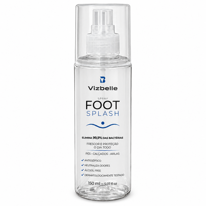 Foot Splash Vizbelle Antisséptico Pés Calçados Axilas 150ml