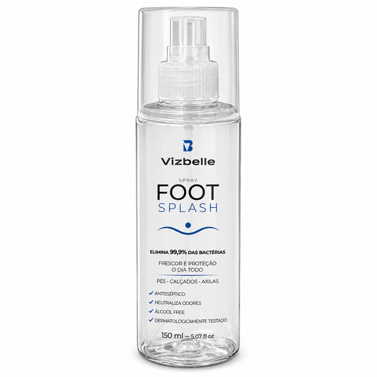Foot Splash Vizbelle Antisséptico Pés Calçados Axilas 150ml