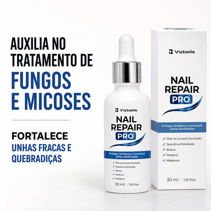 Reparador e Fortalecedor de Unhas Danificadas por Fungos e Micoses Nail Repair Vizbelle 30ml