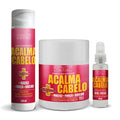 Kit shampoo, Máscara e Óleo Acalma Cabelo Vizbelle