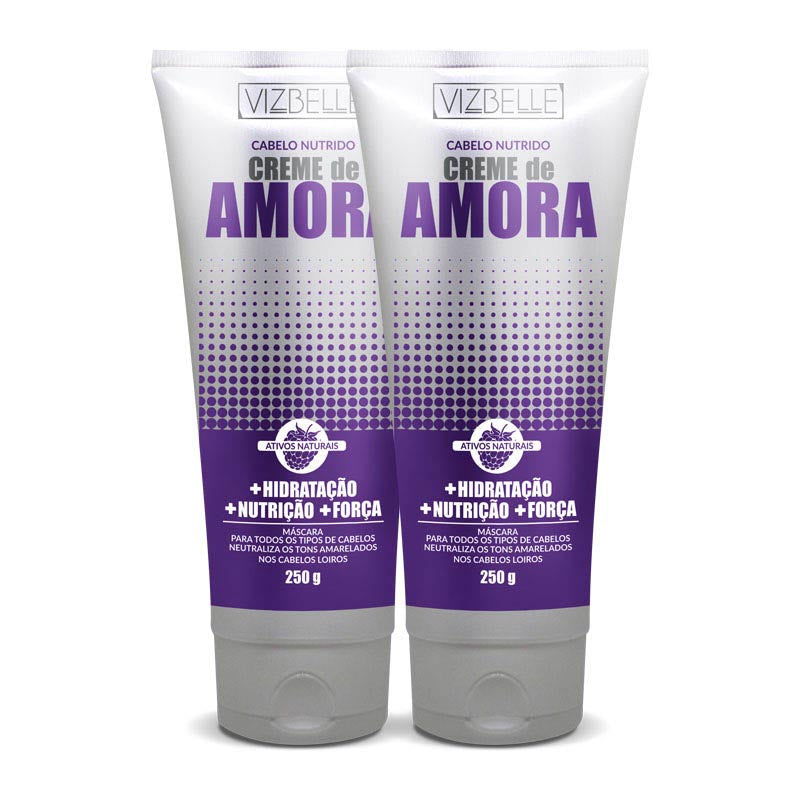 Kit 2 Creme de Amora 250g Vizbelle