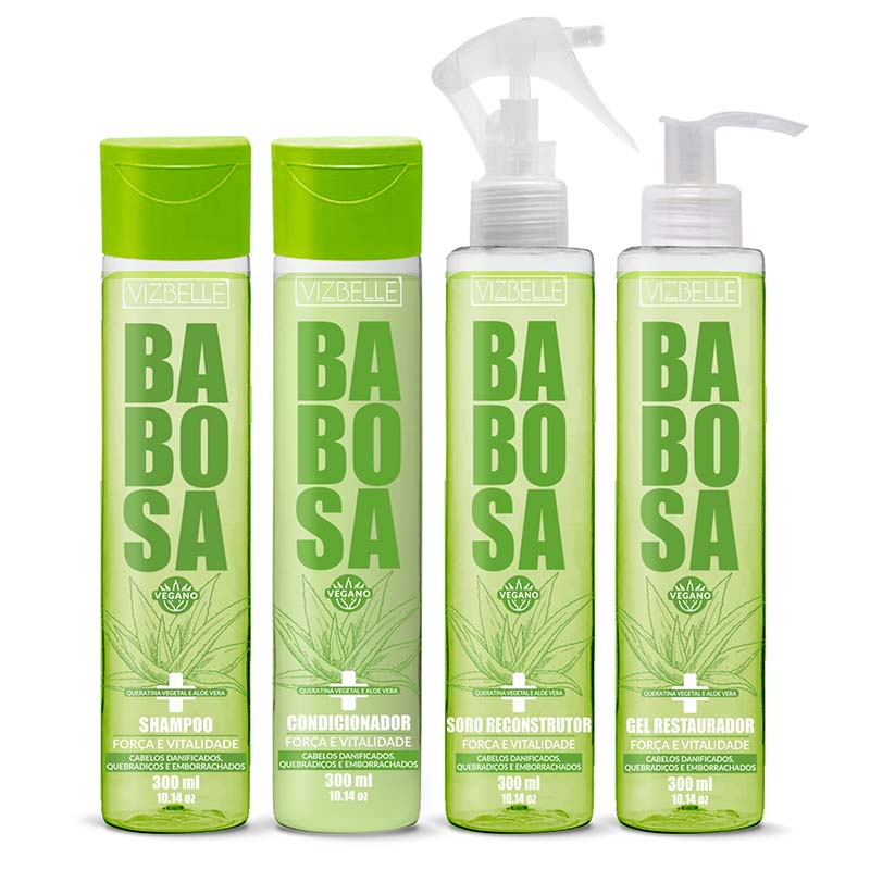 Kit Reconstrutor Vegano Babosa Vizbelle
