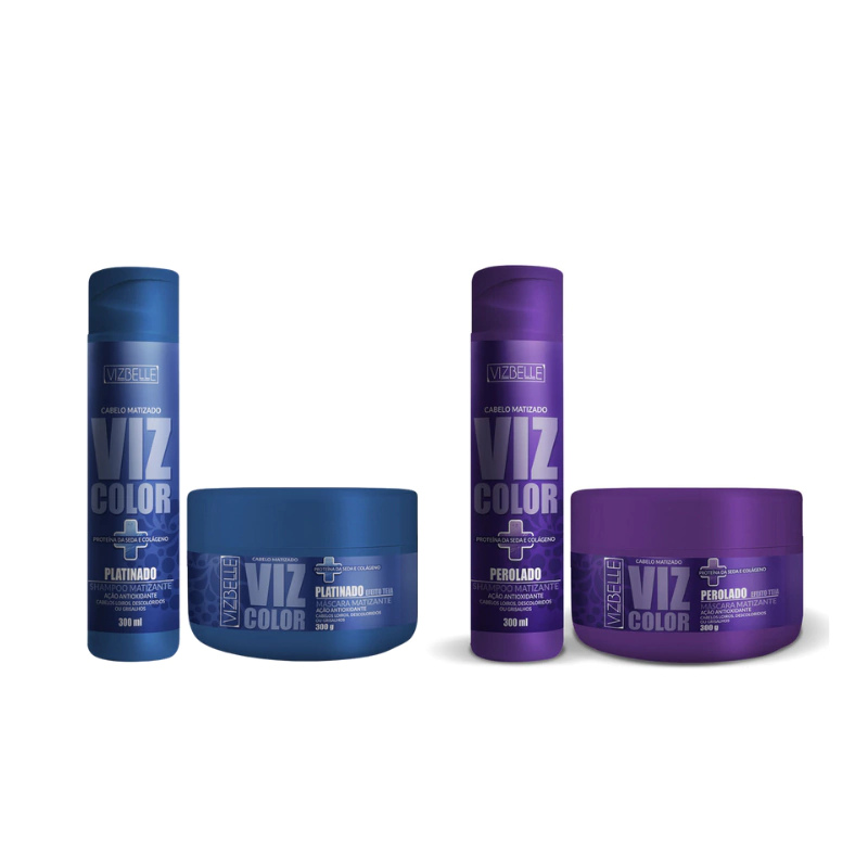 Kit Matizante Platinado e Perolado Vizbelle