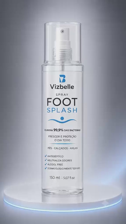 Foot Splash Vizbelle Antisséptico Pés Calçados Axilas 150ml